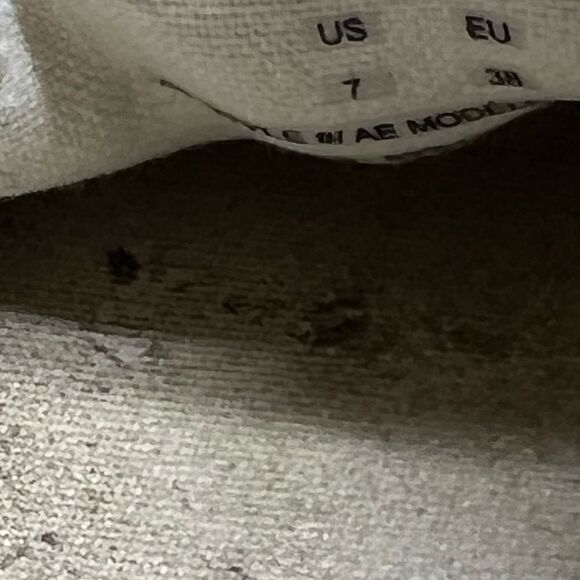 Women' American Eagle Sneakers 7 Casual Flats Canvas Skull Slip On Model #3351 - Picture 10 of 11